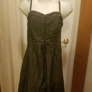 Black denim style dress